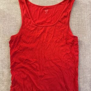 GAP Women's Vibrant Red Tank Top